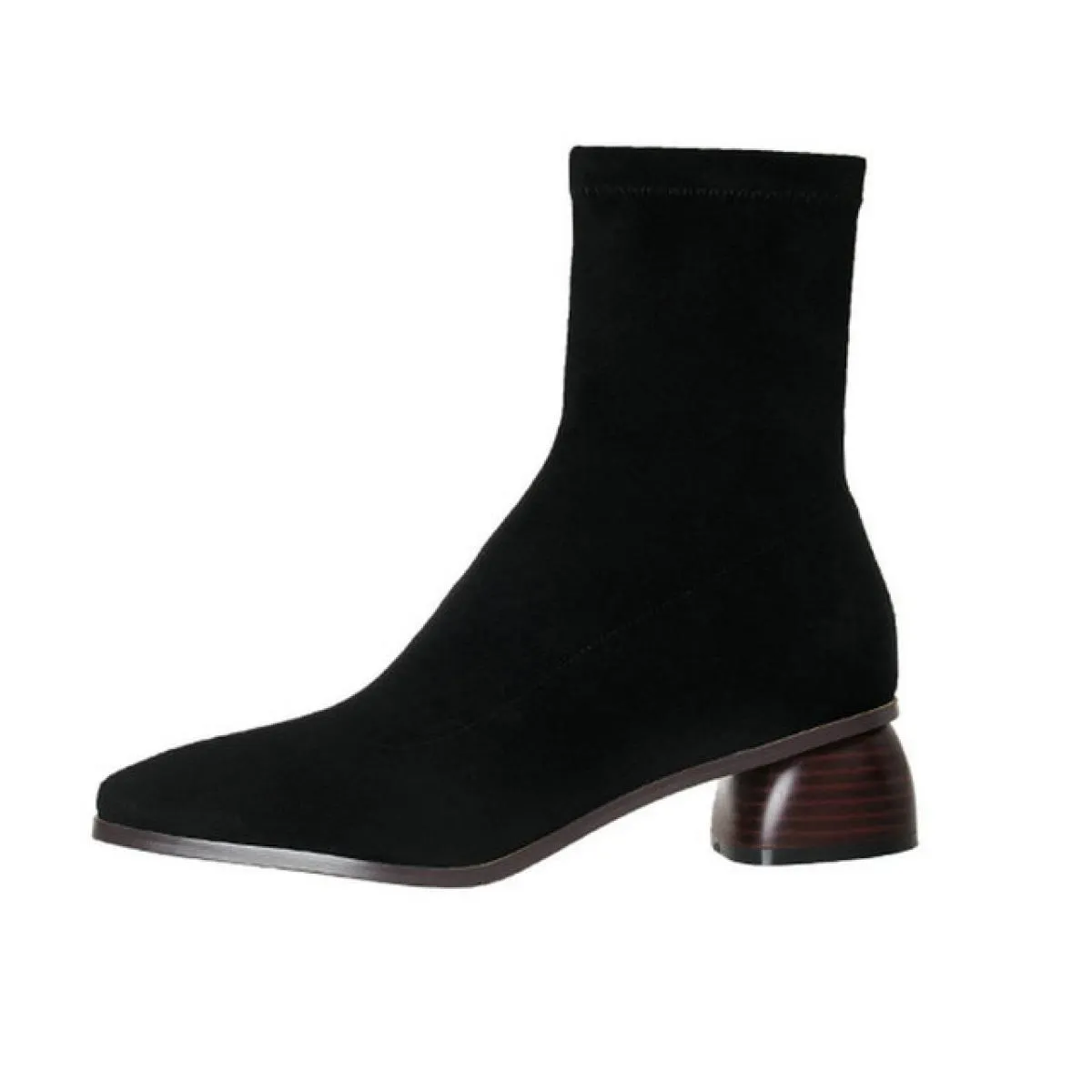 Stivaletti casual da donna da ufficio per donna Classic Kid in pelle scamosciata Tacchi bassi Autunno Inverno Scarpe da donna Ta