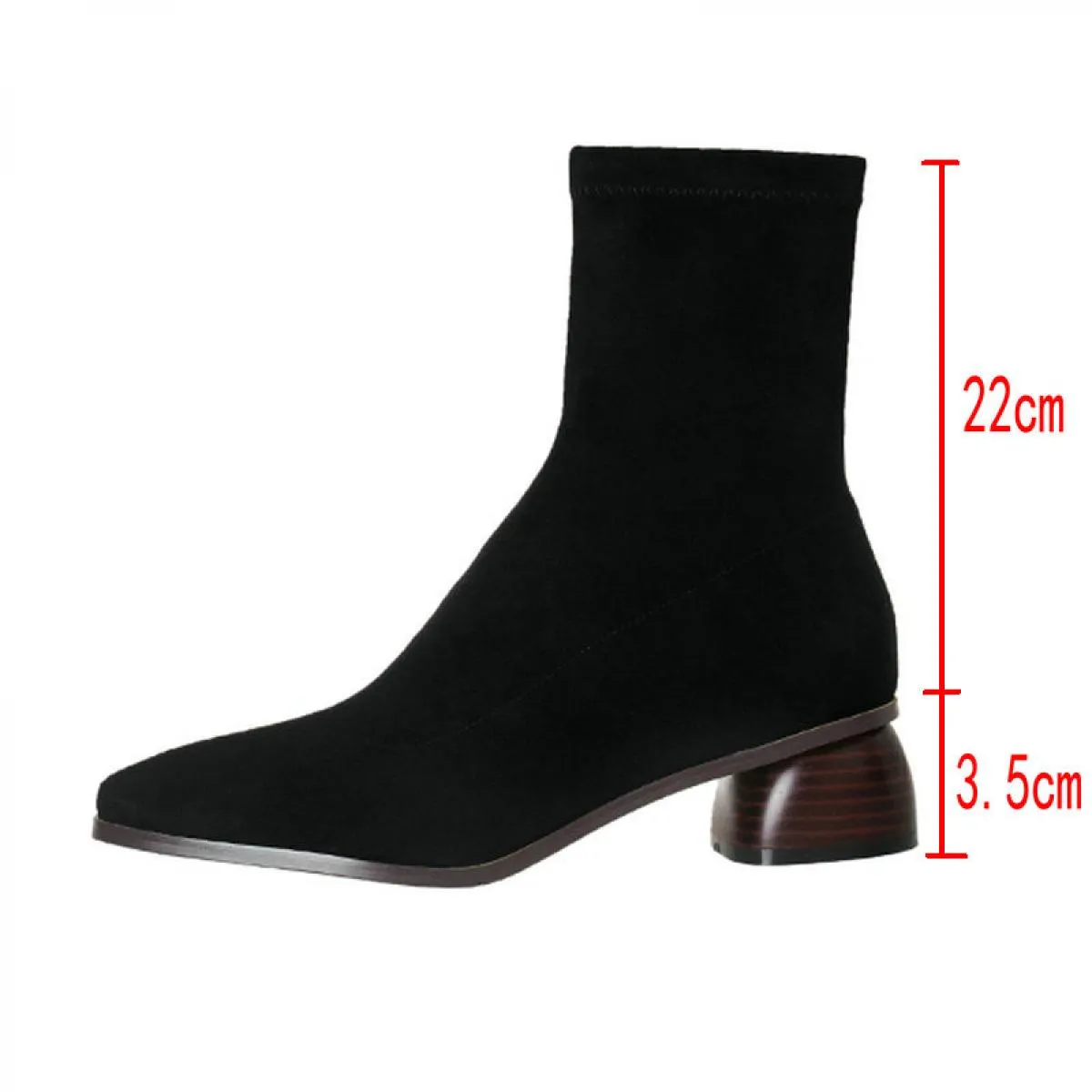 Stivaletti casual da donna da ufficio per donna Classic Kid in pelle scamosciata Tacchi bassi Autunno Inverno Scarpe da donna Ta
