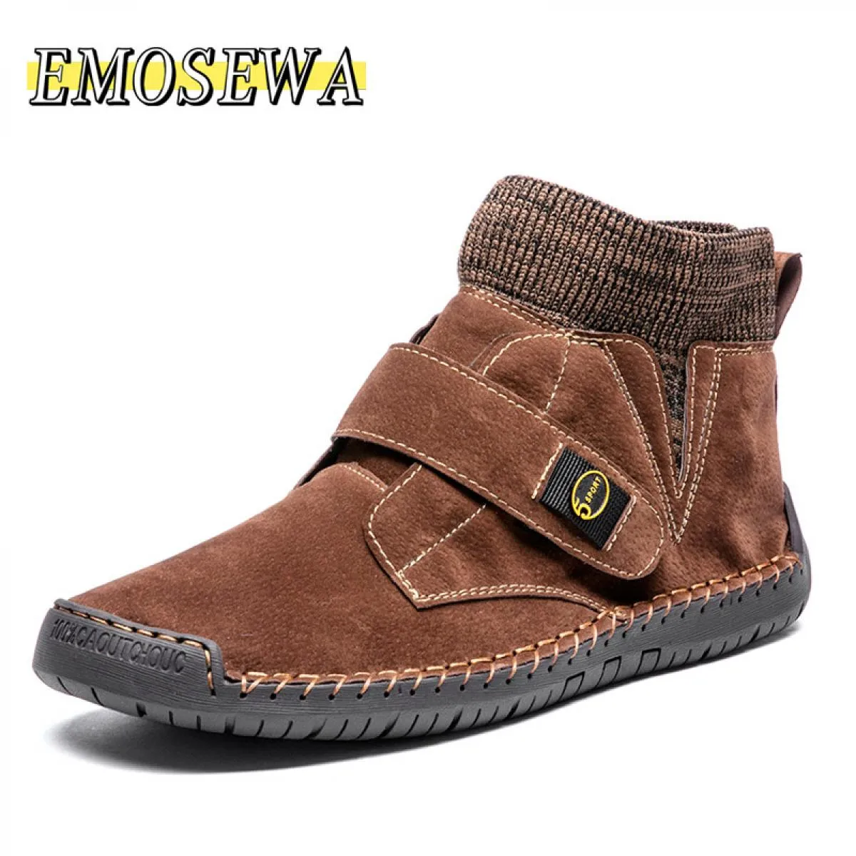 Stivali caldi da uomo di qualità Stivali invernali da neve Fluff da uomo Stivali da moto Moda Stivaletti maschili antiscivolo Im