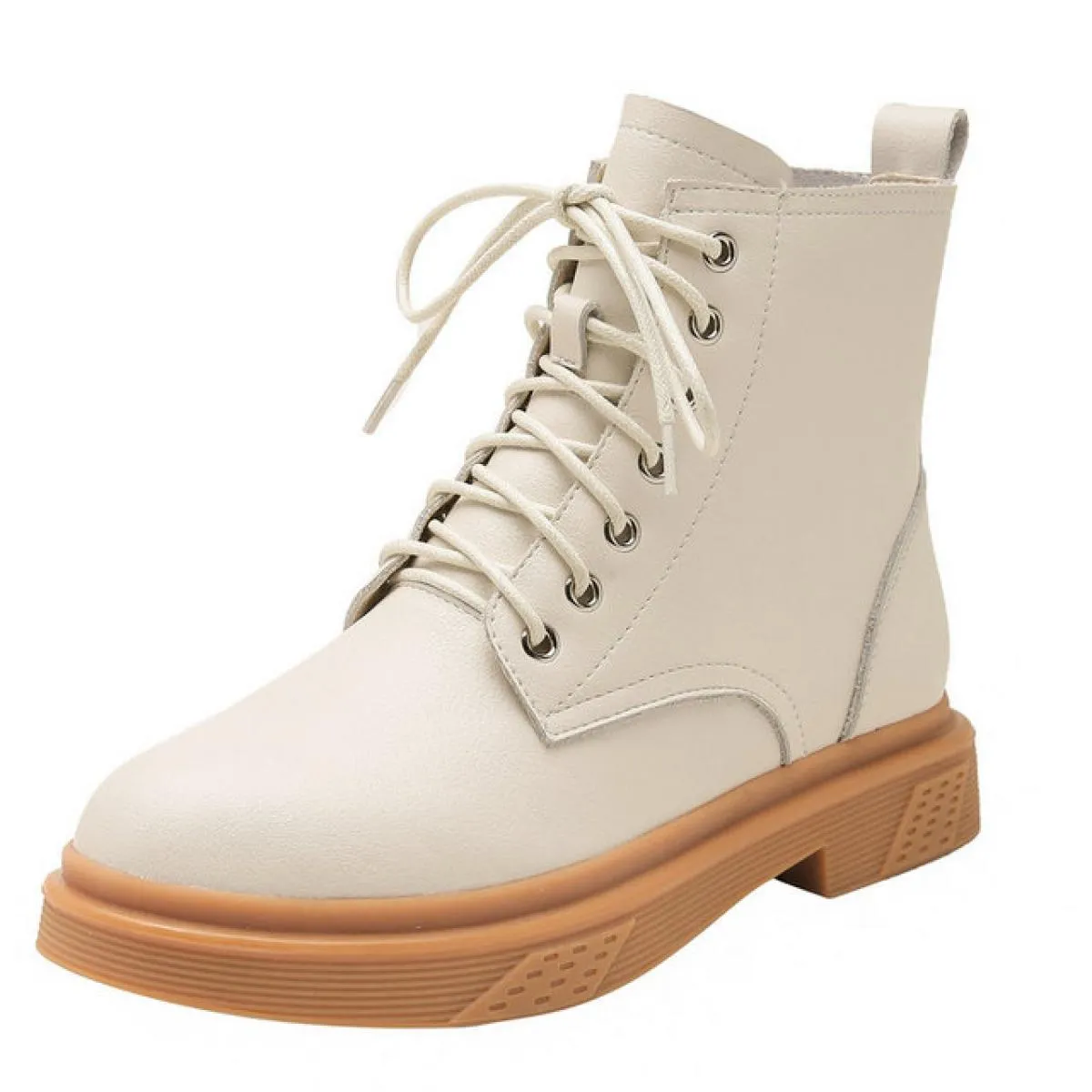 Stivali con punta tonda incrociati per donna Stivaletti con tacco basso in vera pelle 2024 scarpe Basic nuovo arrivo invernale d