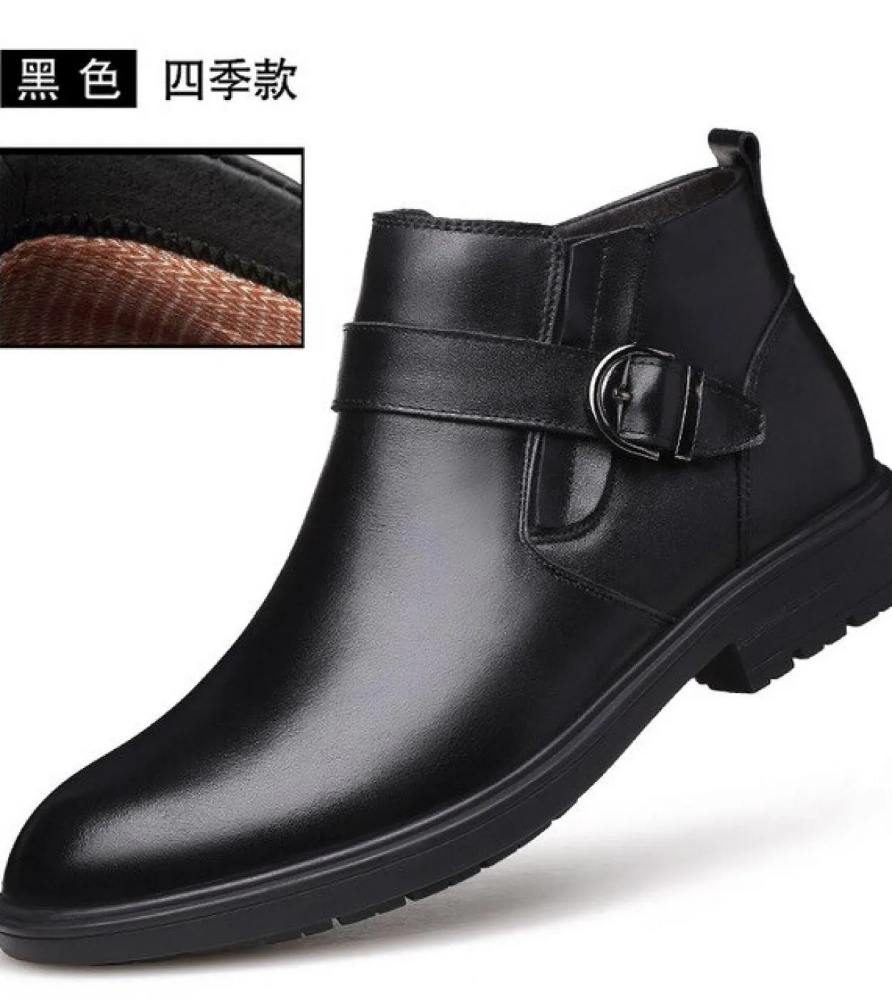 Stivali da uomo nuovi in ​​​​pelle autunno Inverno Stivaletti moda uomo Business Casual Stivali da neve da uomo Scarpe da lavoro