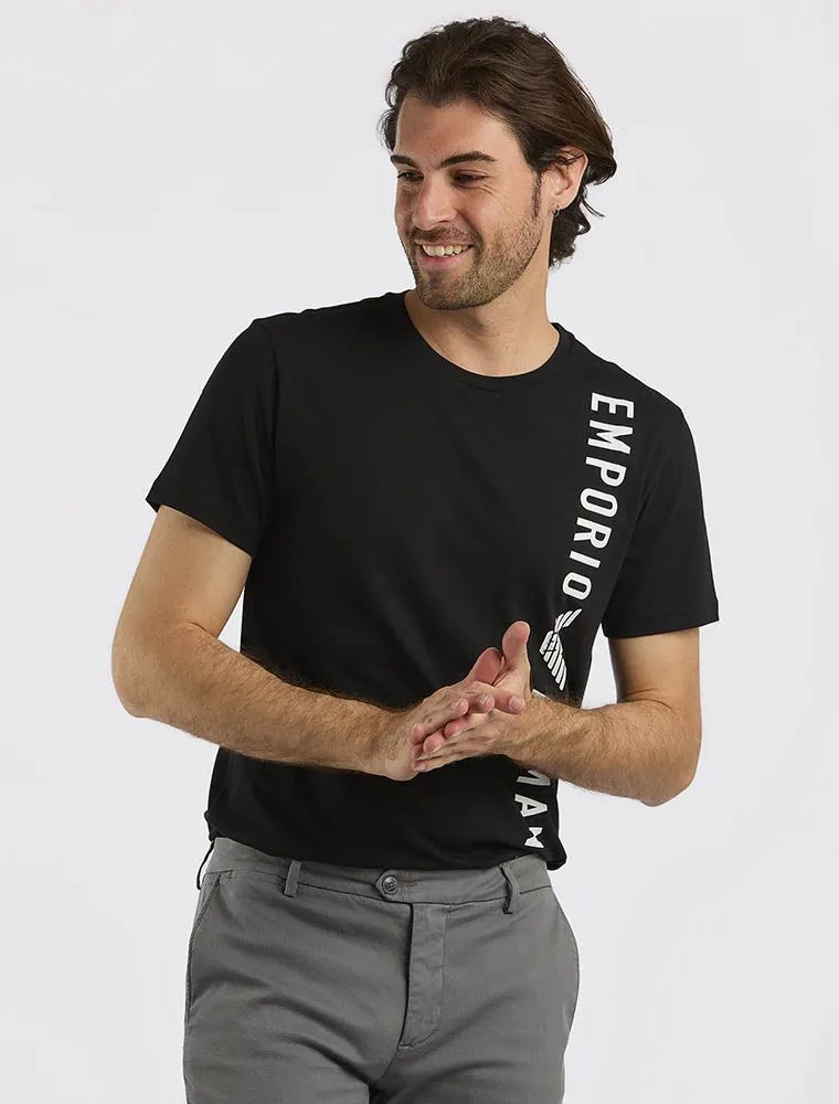 T-shirt Manica Corta Emporio Armani - Nero