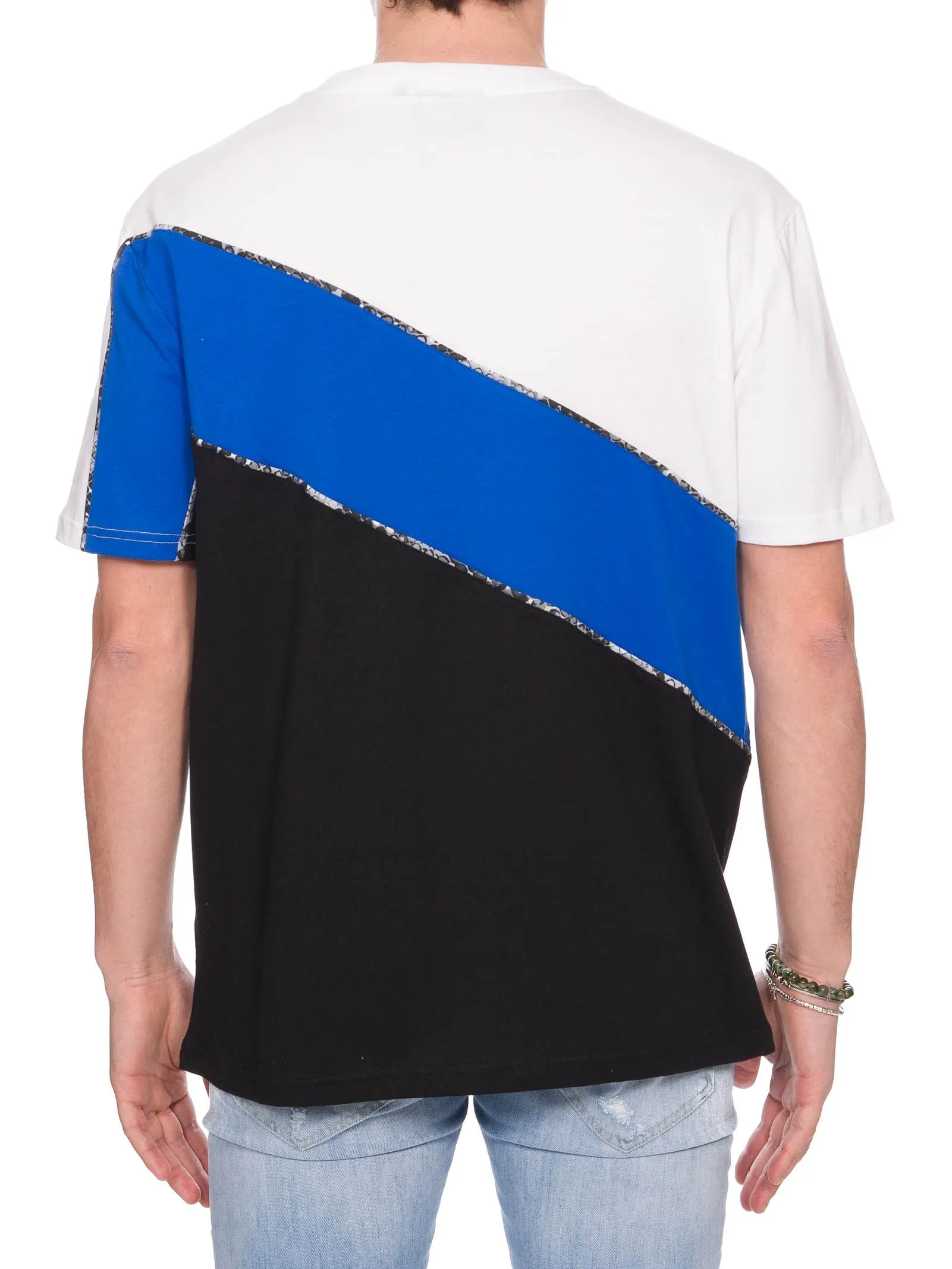 T-SHIRT MULTICOLOR CON LOGO IN GOMMA FRONTALE