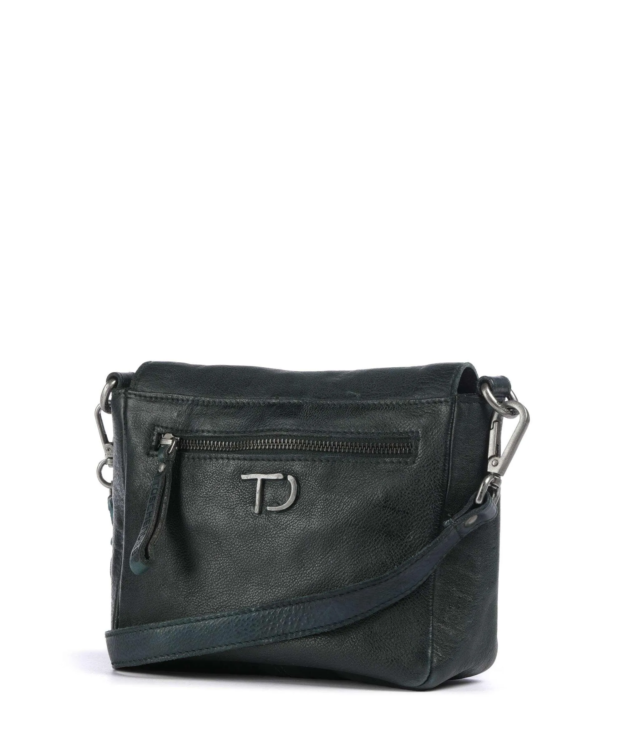 Taschendieb Wien Versöhnungsstraße 3 Borsa a tracolla pelle di vacchetta grana verde scuro  
