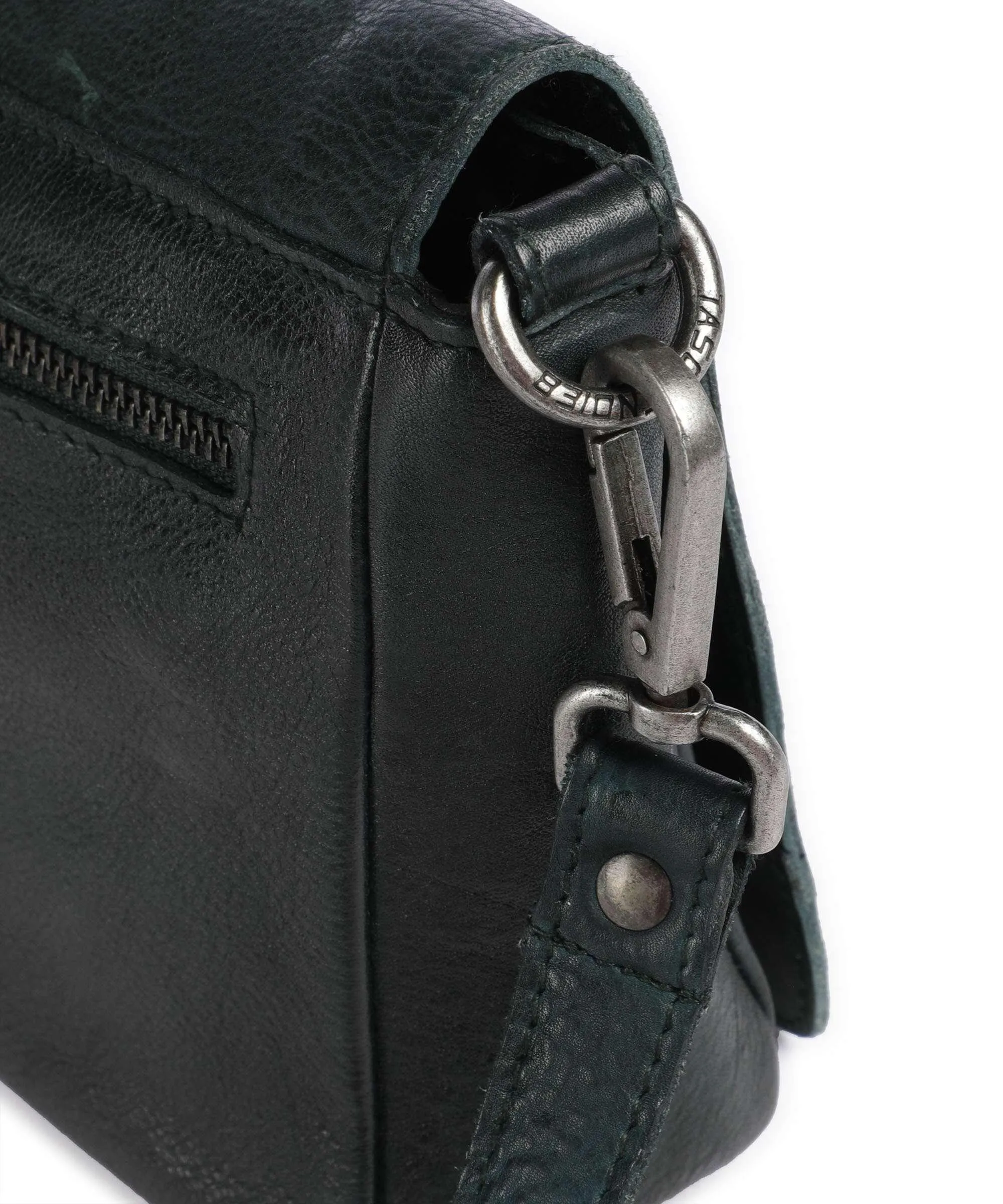  Taschendieb Wien Versöhnungsstraße 3 Borsa a tracolla pelle di vacchetta grana verde scuro  