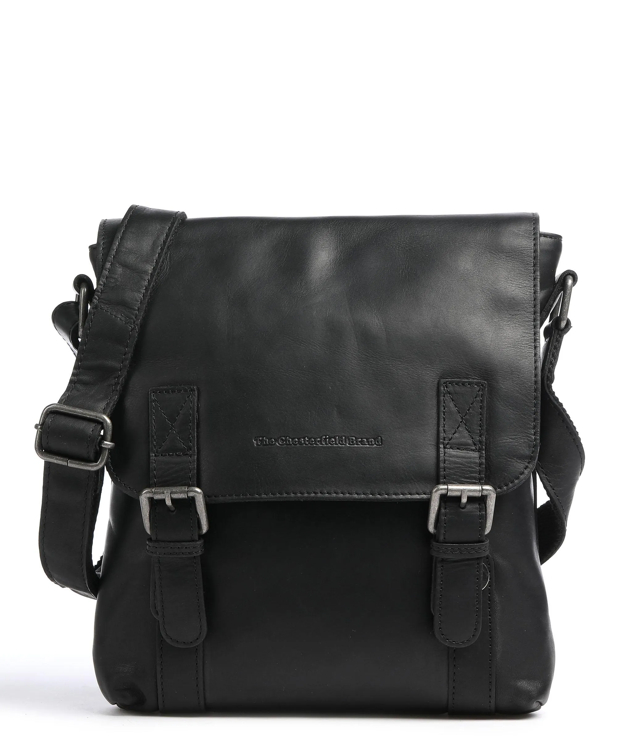  The Chesterfield Brand Eli Borsa a tracolla pelle di vacchetta pull-up nero  
