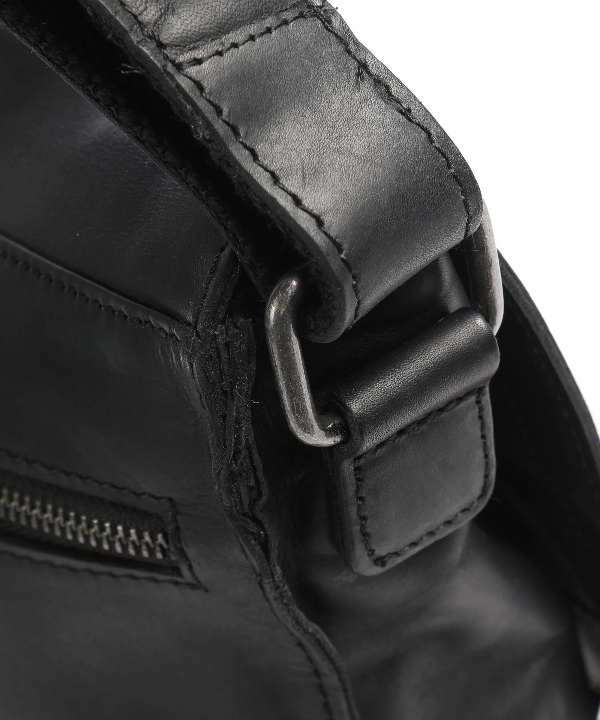  The Chesterfield Brand Eli Borsa a tracolla pelle di vacchetta pull-up nero  
