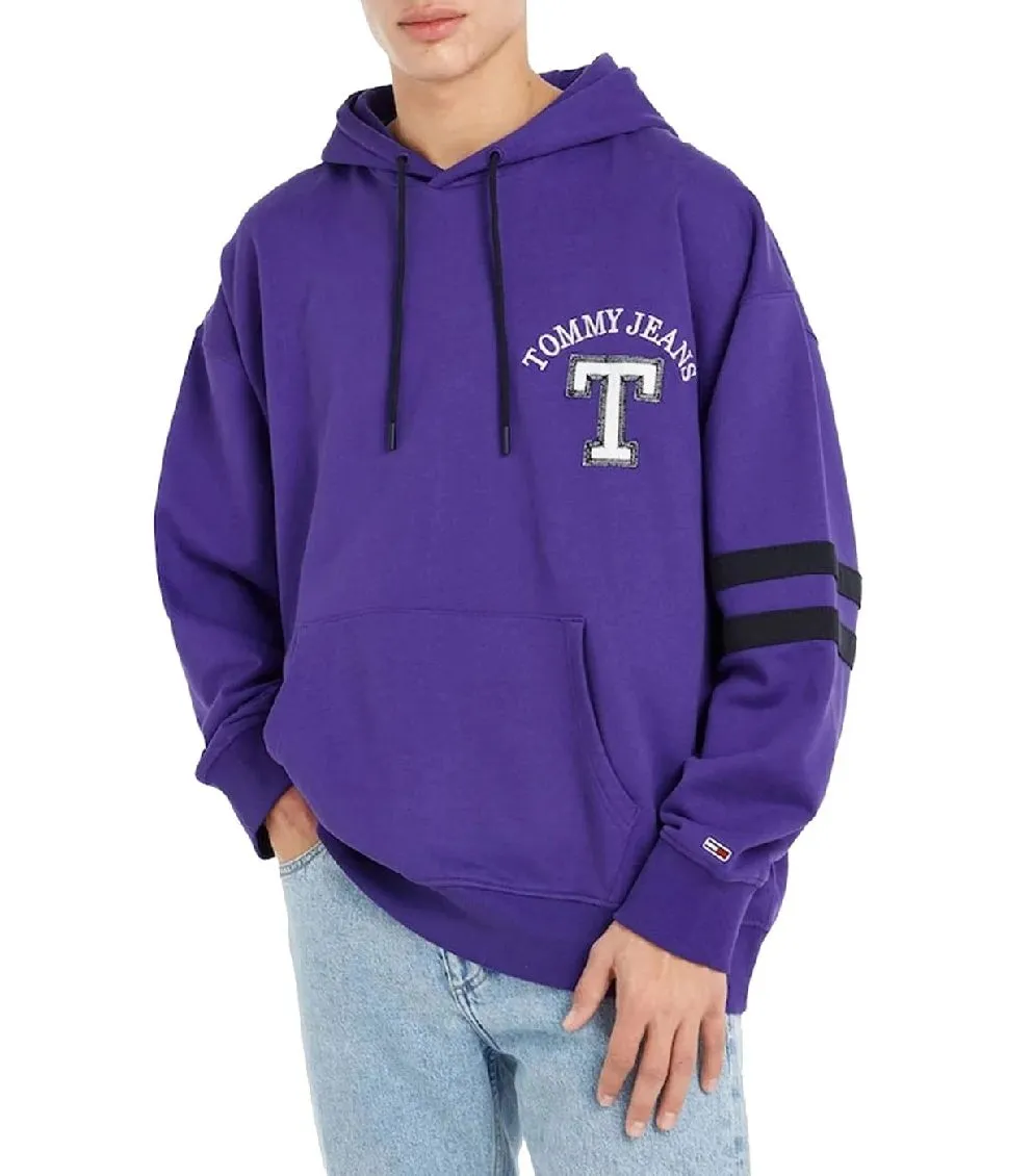 Tommy Jeans Felpa Letterman Uomo