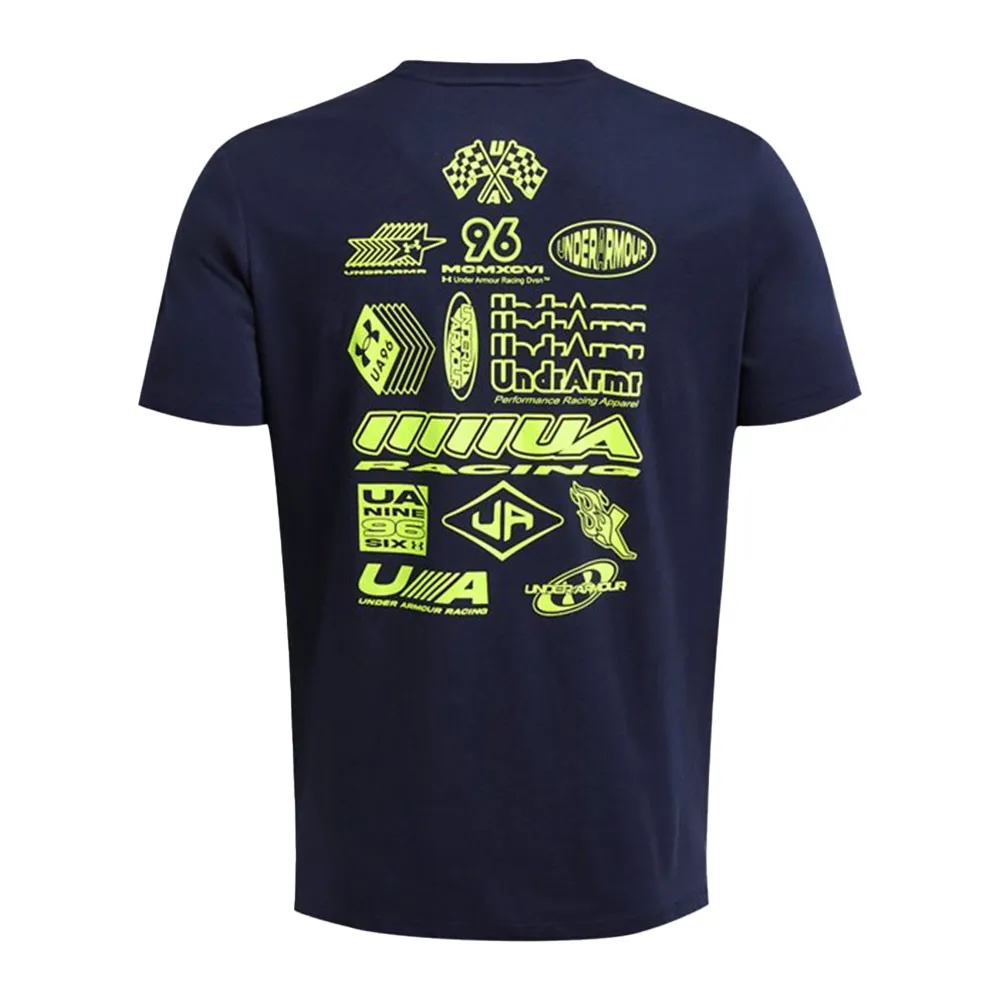Under Armour Maglia Running Wreath Blu Navy Uomo
