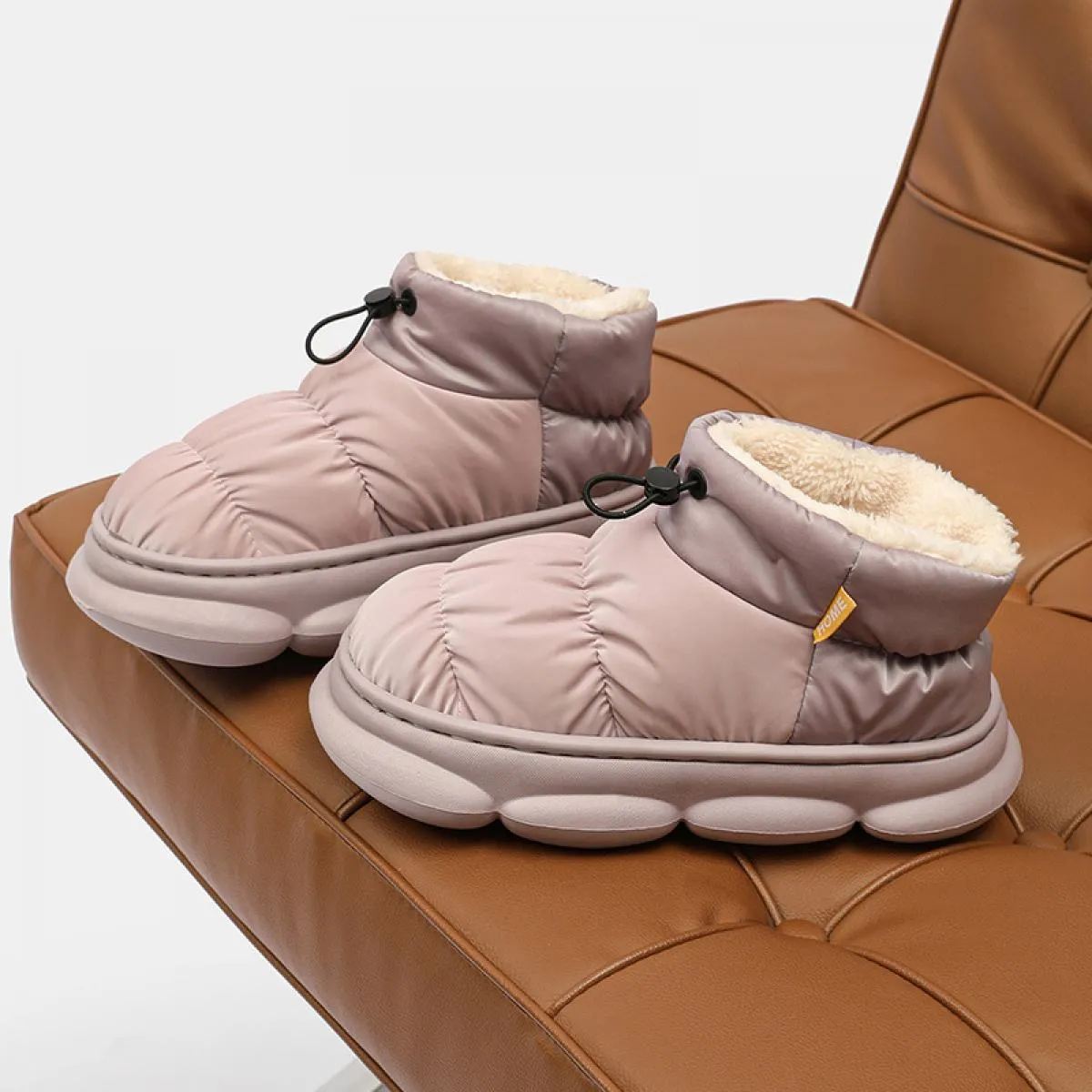 Uni Stivaletti da uomo da donna Scarpe invernali con plateau Scarpe morbide in cotone femminile Scarponi da neve da donna antisc