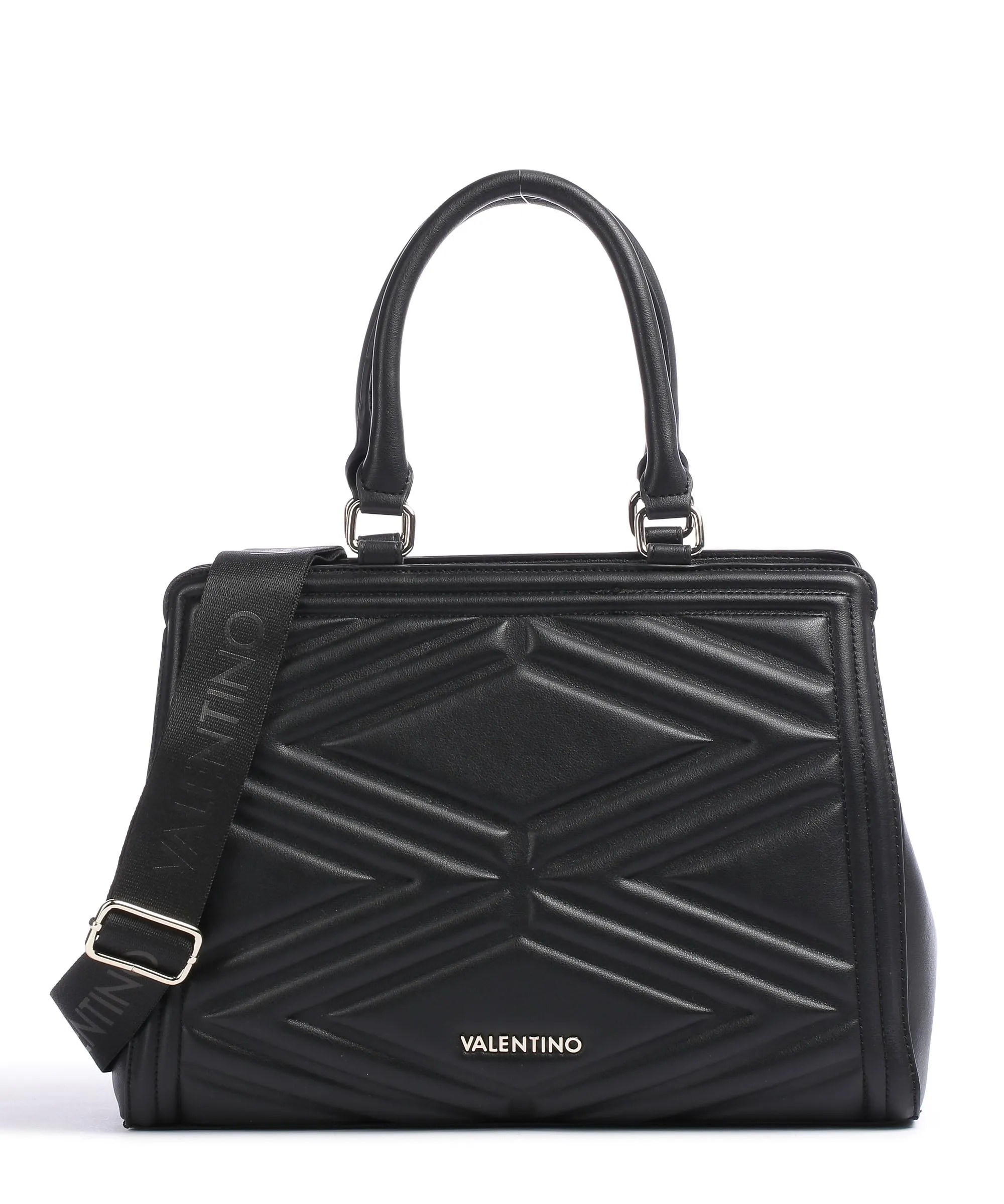  Valentino Bags Souvenir Re Borsa a mano pelle sintetica nero  