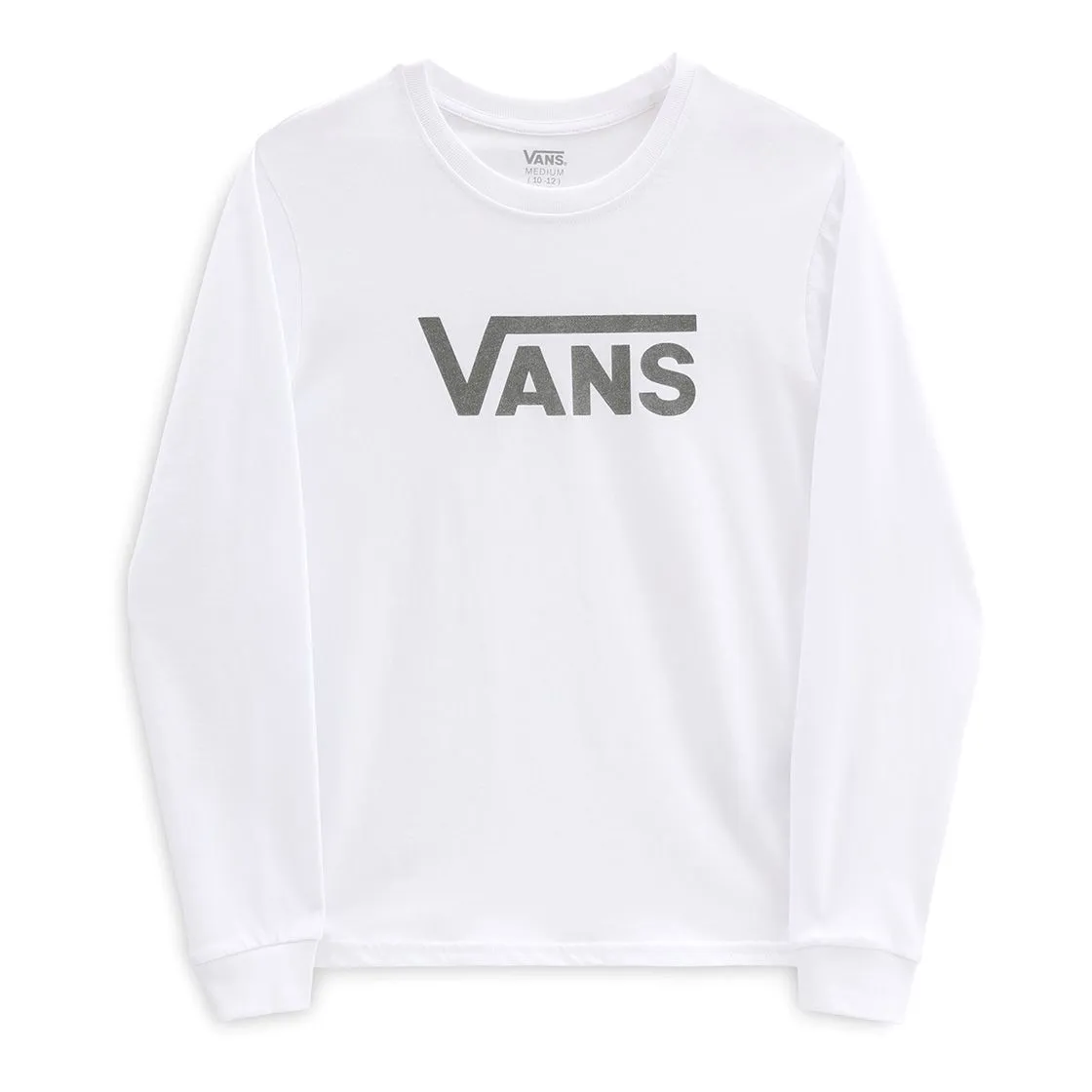 Vans GR Flying V Glitter - Maglietta Girocollo Maniche Lunghe Bambina Bianca    