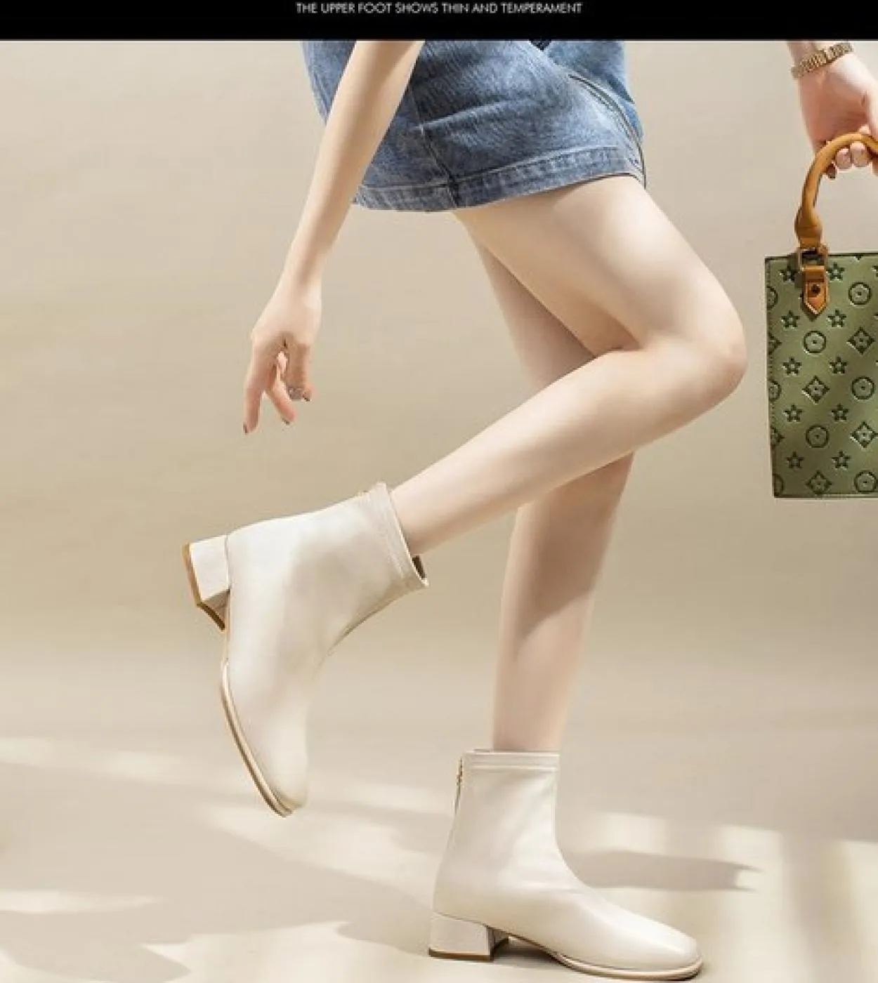 Vendita calda Stivaletti Donna Autunno Inverno Stivale per donna 2022 Scarpe da donna con tacco medio con cerniera moda donna sp