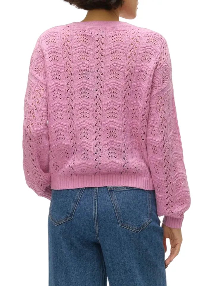 Vero Moda maglia traforata rosa