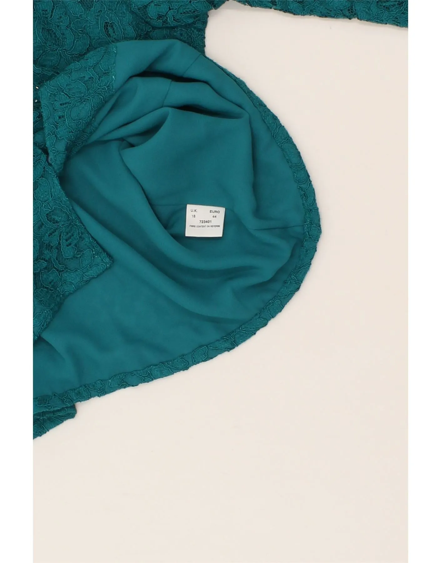 VINTAGE Womens Shirt Blouse UK 18 XL Turquoise Viscose