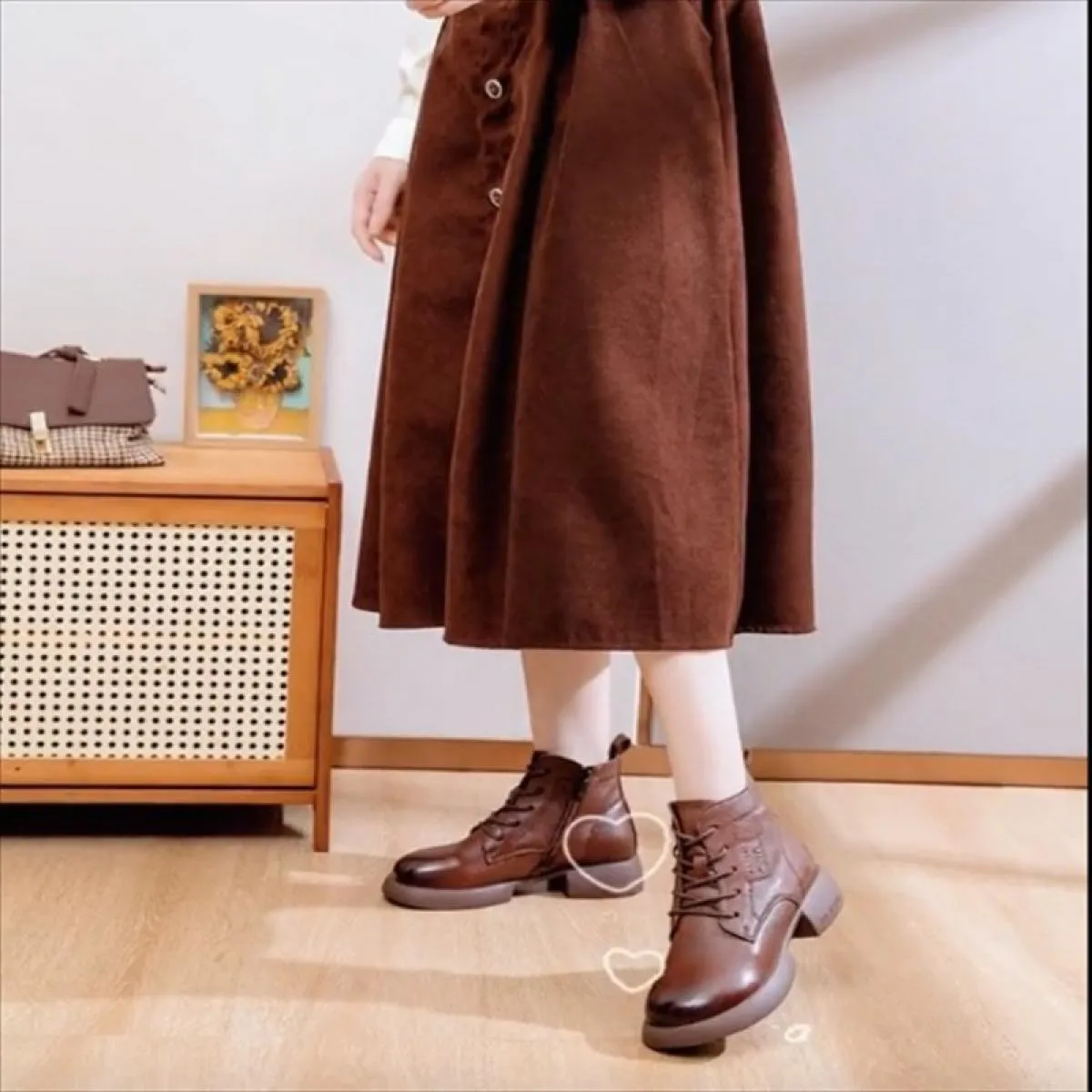 Zip laterale Stivaletti da donna 2023 Stivali invernali da donna Pu Stivali casual solidi Donna Punta tonda Lace Up Tacco basso